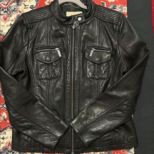 Michael Kors Black Leather Jacket